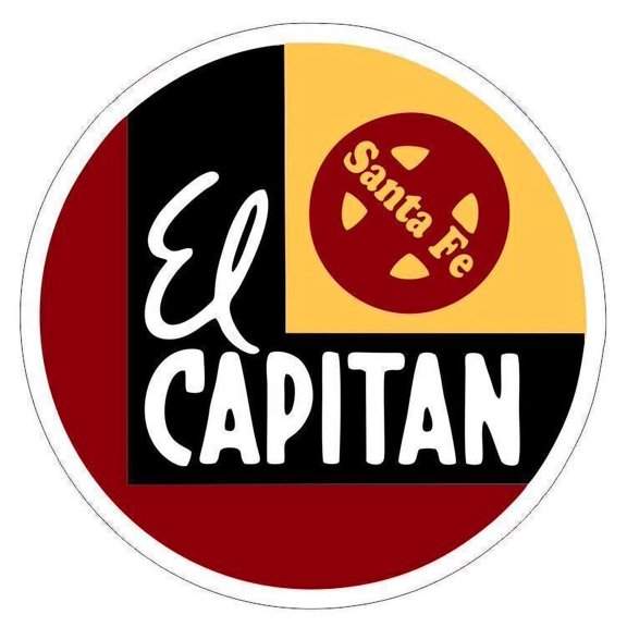 Santa Fe El Capitan Railroad Railway Train Sign Metal Sign Decal R6974 Size: 8 x 8 inch
