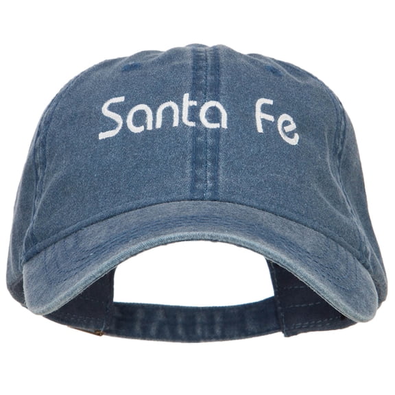 Santa Fe Embroidered Washed Cap - Navy OSFM