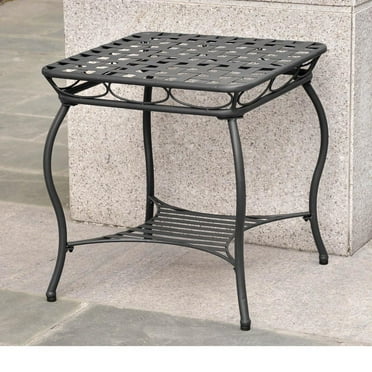 Santa Fe Iron Nailhead Outdoor End Table