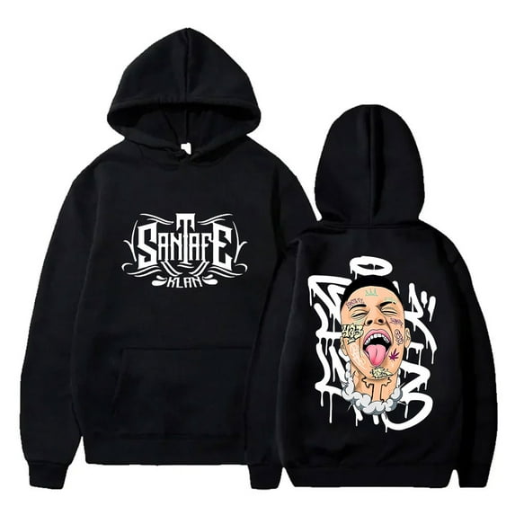 Santa Fe Klan Angel Face Hoodies North America Tour Merch Pullovers Women Men Fashion Casual HipHop Sweatshirts