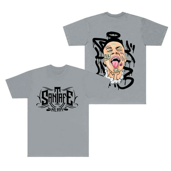 Santa Fe Klan Angel Face T-shirts North America Tour Merch Tee Women Men Fashion Casual HipHop Short Sleeve