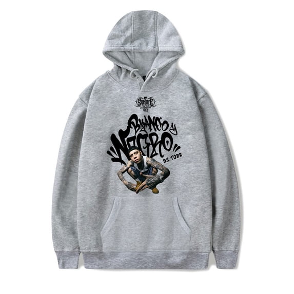 Santa Fe Klan Blanco y Negro US Tour Hoodie New Unisex Fashion Casual Long Sleeve Sweatshirt