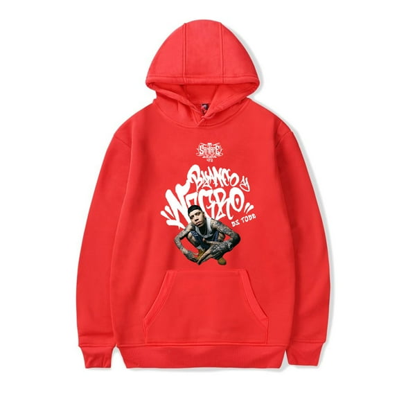 Santa Fe Klan Blanco y Negro US Tour Hoodie New Unisex Fashion Casual Long Sleeve Sweatshirt