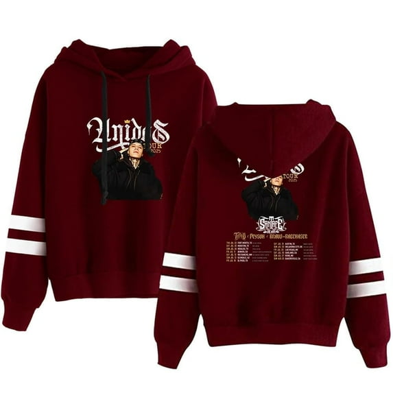Santa Fe Klan Tour 2025 Hoodies for men and women, fashionable casual sportswear, pullovers, street wear