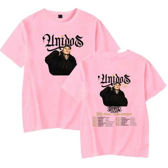 Santa Fe Klan Tour 2025 Men's and women's pure cotton short sleeved round neck T-shirt street wear