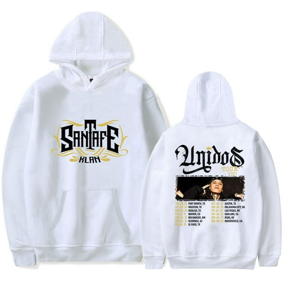 Santa Fe Klan Unidos Tour 2025 Merch Hoodies Women Men Casual Long Sleeve Sweatshirt Fashion Clothes