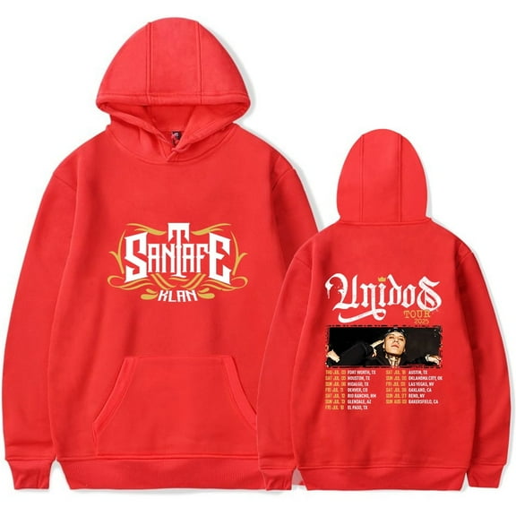 Santa Fe Klan Unidos Tour 2025 Merch Hoodies Women Men Casual Long Sleeve Sweatshirt Fashion Clothes