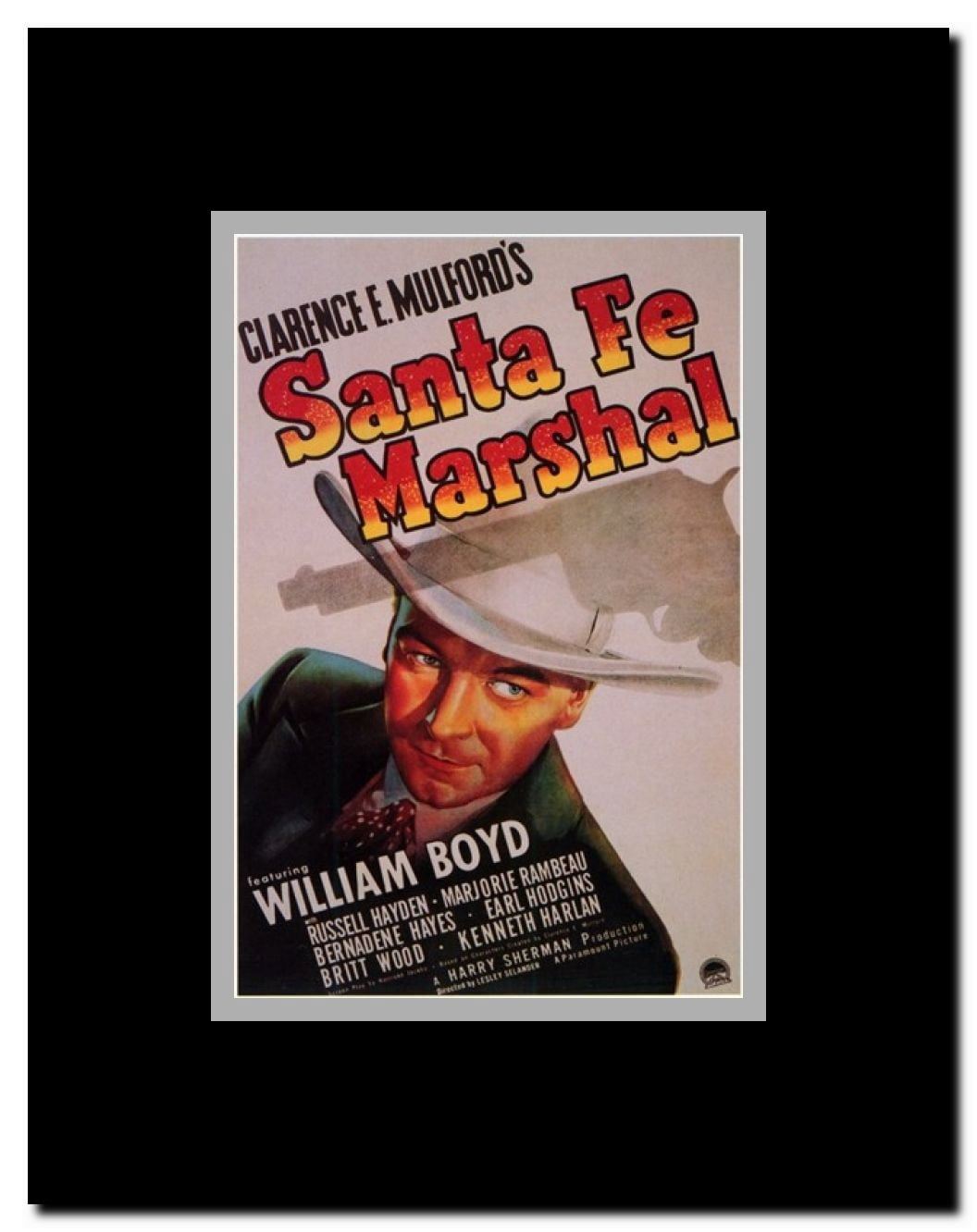 Santa Fe Marshal Framed Movie Poster