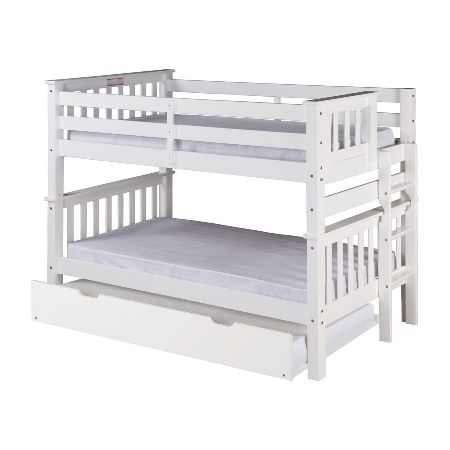 Santa Fe Mission Low Bunk Bed Twin over Twin - Bed End Ladder ...