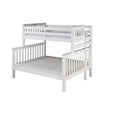 thumbnail image 1 of Camaflexi Santa Fe Mission Tall Bunk Bed Twin over Full, White, 1 of 13