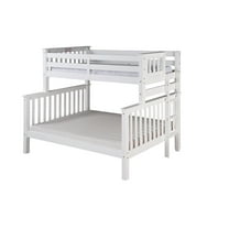Camaflexi Santa Fe Mission Tall Bunk Bed Twin over Full, White