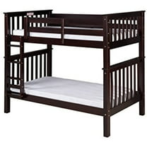 Santa Fe Mission Tall Bunk Bed Twin over Twin - Attached Ladder - Multiple Finishes