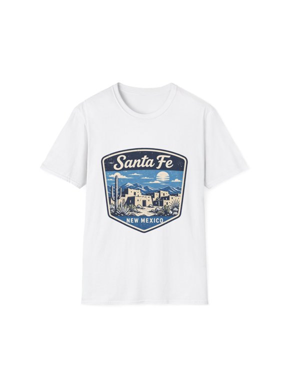 Santa Fe New Mexico Desert Landscape Vintage Graphic T-Shirt