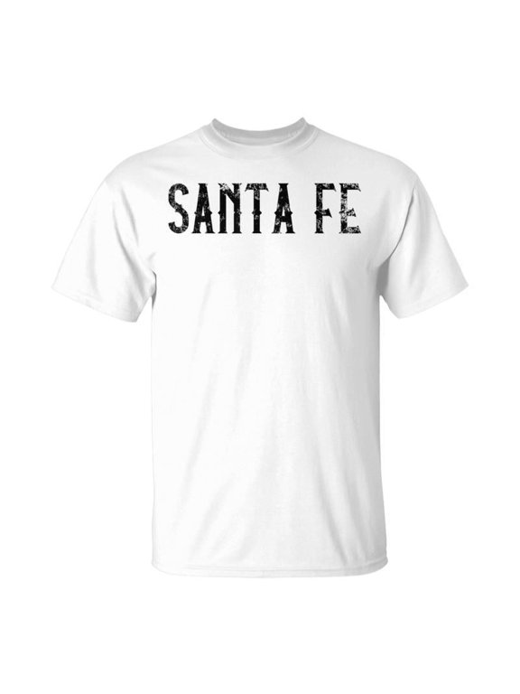 Santa Fe New Mexico Souvenir Graphic T-Shirt Retro Distressed White Cotton Top Vintage NM Vacation Apparel Men Women Unisex Travel Tee