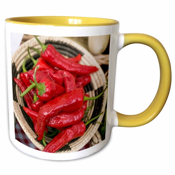 3drose, Santa Fe, New Mexico, Usa. Farmers Market at the Railyard., 11oz Two-tone Yellow Mug