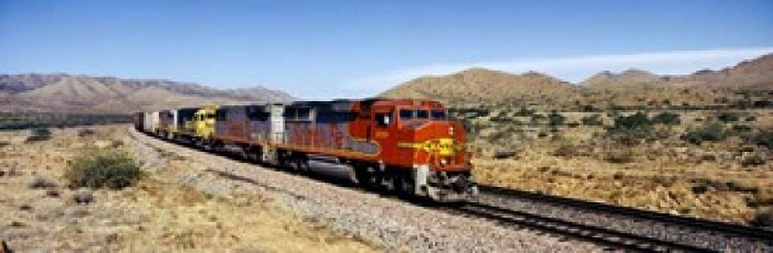 Santa Fe Railroad Arizona Canvas Art - Panoramic Images (37 x 12)