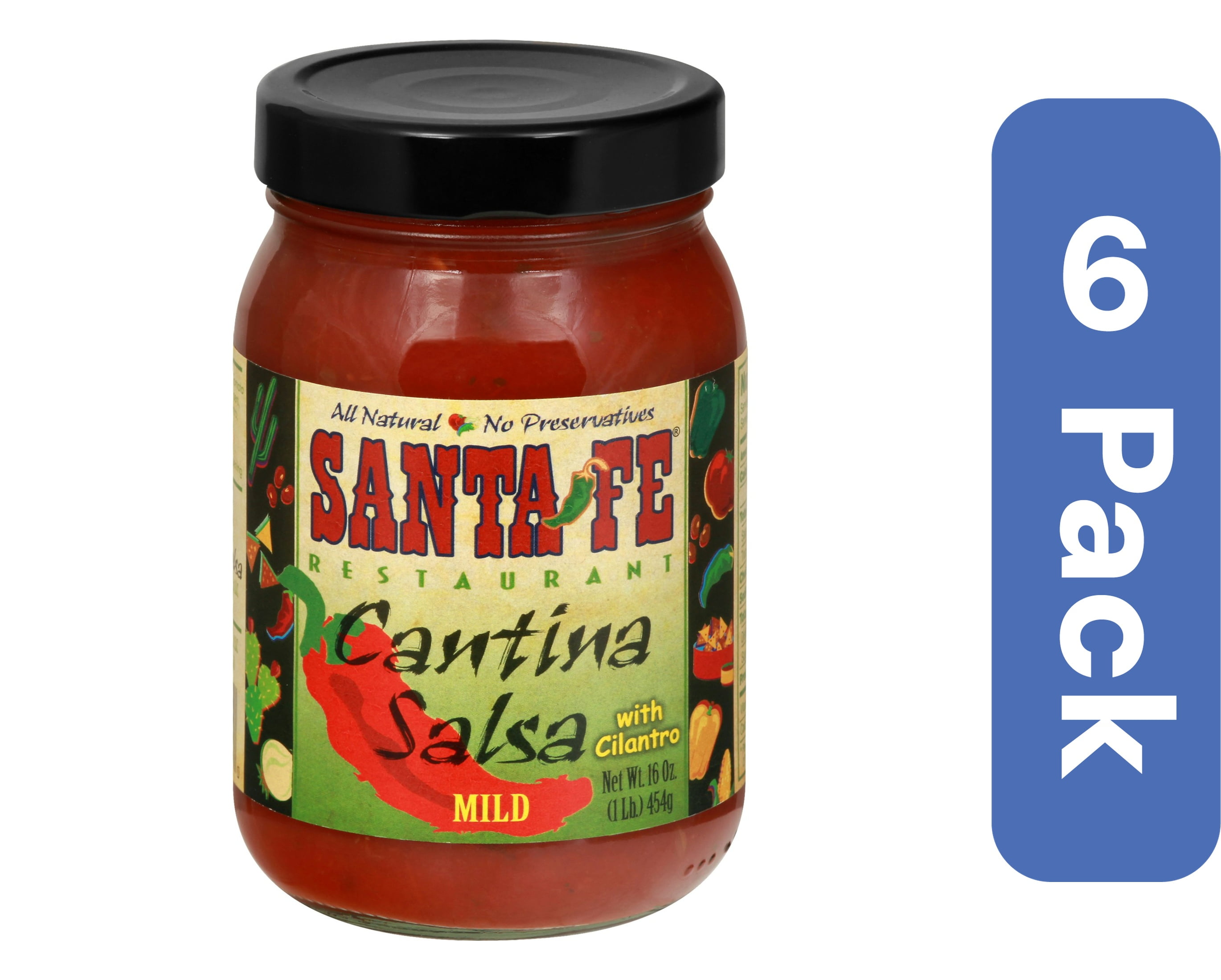 Santa Fe Restaurant Mild Salsa Cantina 16 oz (Pack Of 6) - Walmart.com
