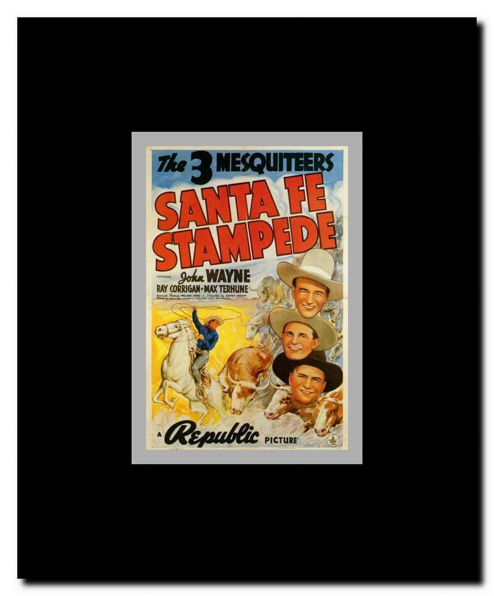 Santa Fe Stampede Framed Movie Poster