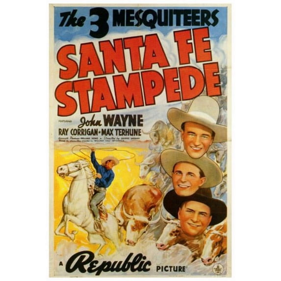 Santa Fe Stampede Movie Poster - 27 x 40 in.