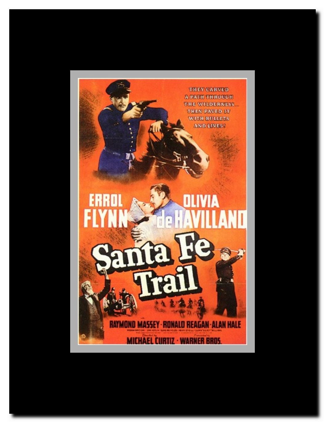Santa Fe Trail Framed Movie Poster