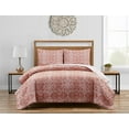 thumbnail image 1 of Santa Fe Tribal Apricot Soft Matelasse Jacquard Quilt Set - King, 1 of 5