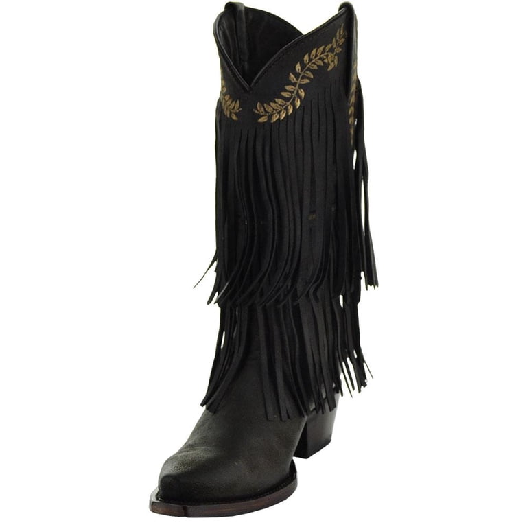 Santa Fe Two Layer Fringe Cowgirl Boots M50035 - Walmart.com display picture 3