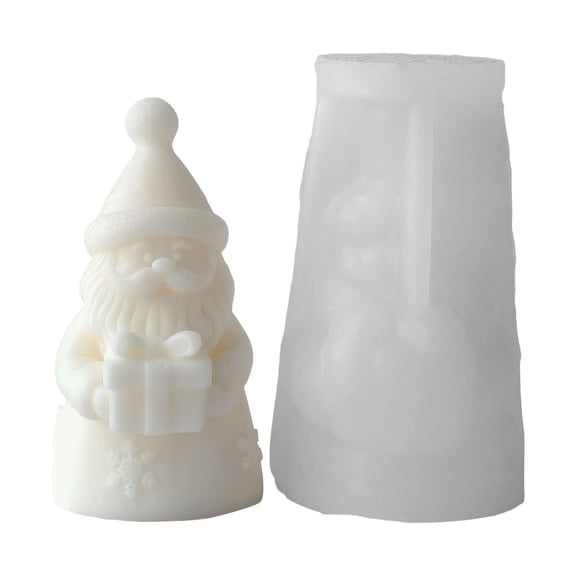 Santa Figurine Silicone Mold Christmas Decoration for Handmade Soap & Chocolate Crafting