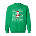 thumbnail image 1 of Santa Floss Like A Boss Christmas Funny DT Crewneck Sweatshirt, 1 of 2
