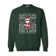 thumbnail image 1 of Santa Floss Like A Boss Christmas Funny DT Crewneck Sweatshirt, 1 of 2
