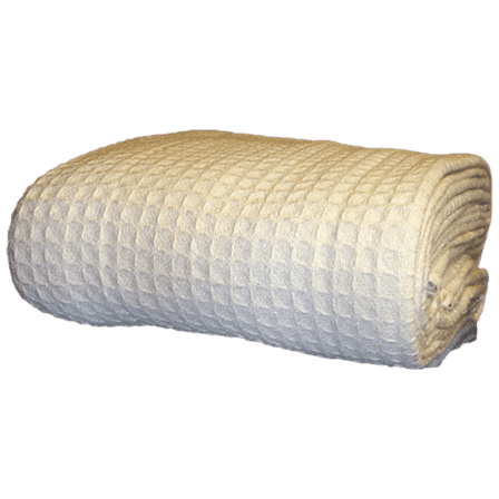 Santa Grace Honeycomb Thermal Waffle Blanket 100% Cotton Full Ivory
