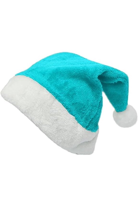 Santa Hat for Adult Red Fluffy Christmas Santa Hat for Adults Men Women with Plush Brim and Comfort Liner for Christmas Stocking Stuffer Gift New Year Party Supplies