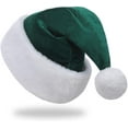 thumbnail image 1 of Santa Hat,Adults Unisex Velvet Christmas Hat,New Year Festive Party Christmas Supplies, 1 of 6
