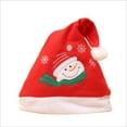 thumbnail image 1 of Santa Hat Christmas Hat Claus Hat Holiday Party Decoration Hat D-Green, 1 of 3