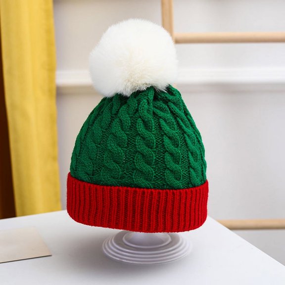 Santa Hat Christmas Hats Xmas Party Hat Red Knitted Beanie Hat For Adult Women Men Kids Winter Warm Hat