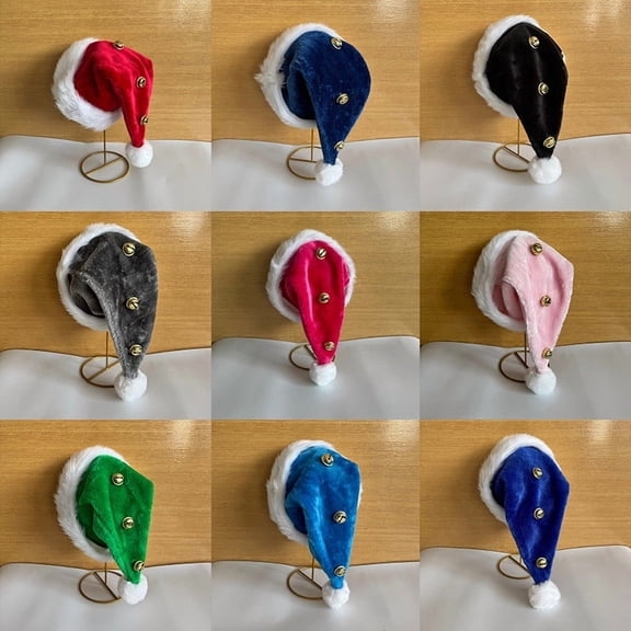 Santa Hat, Festive Christmas Party Wear, Holiday Costume Accessory, Soft Fluffy Material, for Family Gatherings