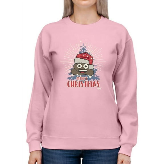 Santa Hat Funny Christmas Graphic Women's Sweatshirt
