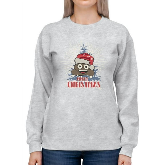 Santa Hat Funny Christmas Graphic Women's Sweatshirt