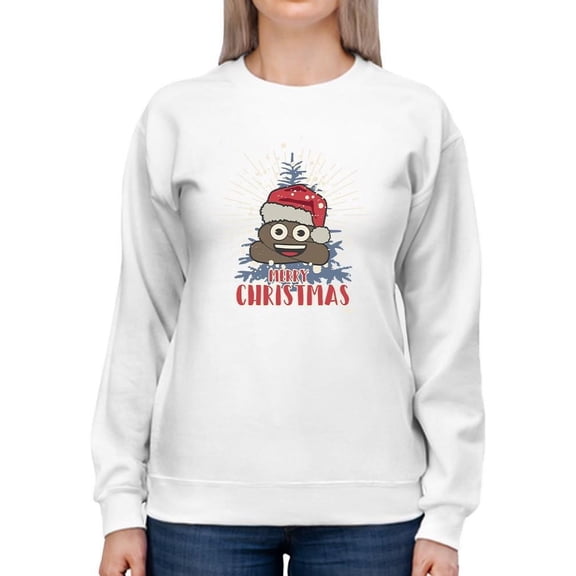 Santa Hat Funny Christmas Graphic Women's Sweatshirt