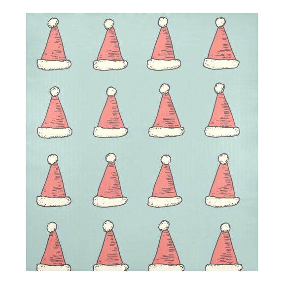 Santa Hat Magnetic Dishwasher Decal 23''x26'' Easy to Clean Single Sided Print