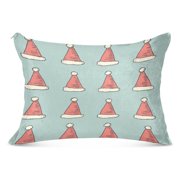 Santa Hat Soft Plush Pillow Cover, Zippered Design, Comfortable for Bedroom and Sofa