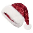 thumbnail image 1 of Santa Hat Xmas Holiday Hat for Adults Unisex Christmas Hats for Christmas Holiday Party Supplies, 1 of 3