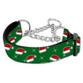 thumbnail image 1 of Santa Hats Nylon Ribbon Collar Martingale Medium, 1 of 3