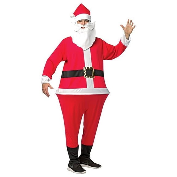 Santa Hoopster Adult Men's Adult Costume, One Size, (40-46)