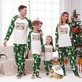 thumbnail image 1 of Santa Hot Chocolate Family Christmas Pajamas With Pockets, White And Green Plaid, Size NB - Men 6XL, 1 of 7