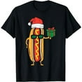 thumbnail image 1 of Santa Hotdog Funny Xmas Food Christmas Men Women T-Shirt, 1 of 5