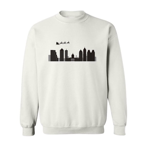 Santa In Atlanta City Sweatshirt Women -Image by Shutterstock, Female Medium