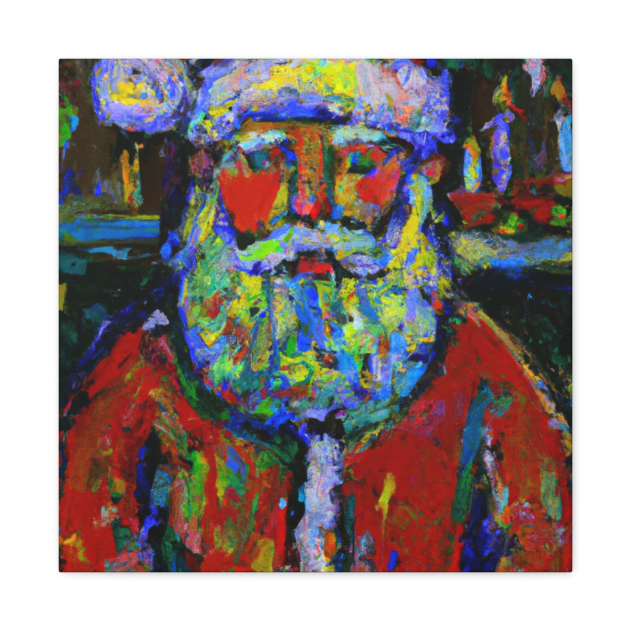 "Santa In Fauvism Hues" Canvas