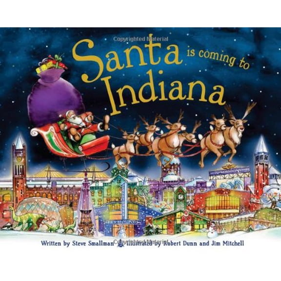 Pre-Owned Santa Is Coming to Indiana (Hardcover) 1402288034 9781402288036