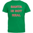 thumbnail image 1 of Santa Is Not Real Green Adult T-Shirt - 2X-Large, 1 of 1
