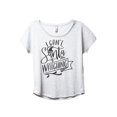 thumbnail image 1 of Santa Is Watching Women's Fashion Slouchy Dolman T-Shirt Tee Heather White Small, 1 of 3